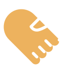 Cartoon handshake in shape of love heart